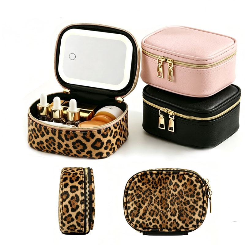 Beauty Makeup Bag - حقيبة تخزين مكياج محمولة بإضاءة LED