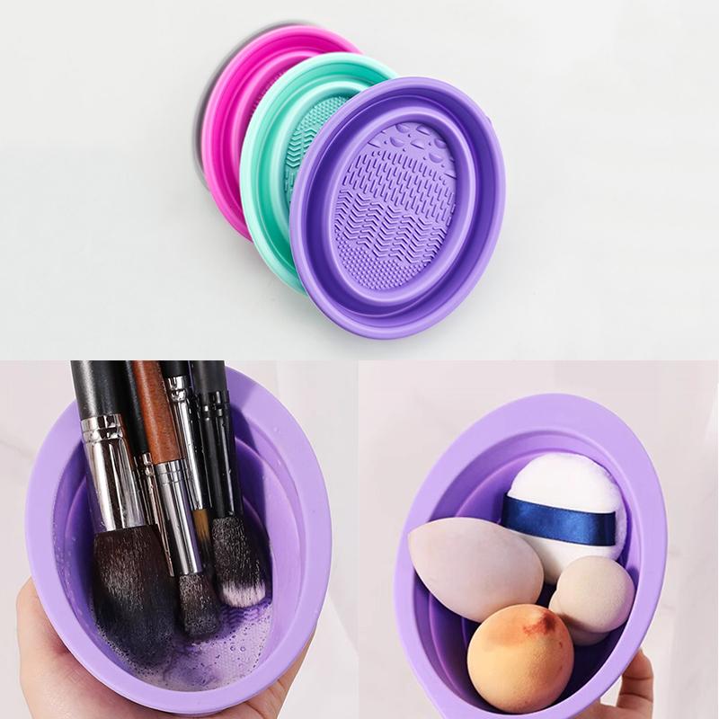 Blush Brush Kabuki - منظف فرشاة مكياج من السيليكون الناعم