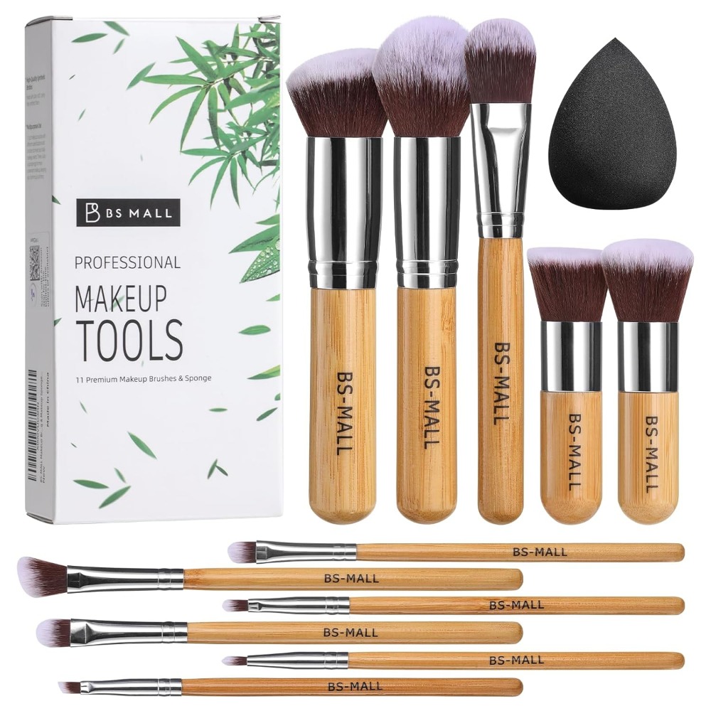 Blush Brush Kabuki - BS-MALL فرشاة للمكياج مجموعة 11 قطعة