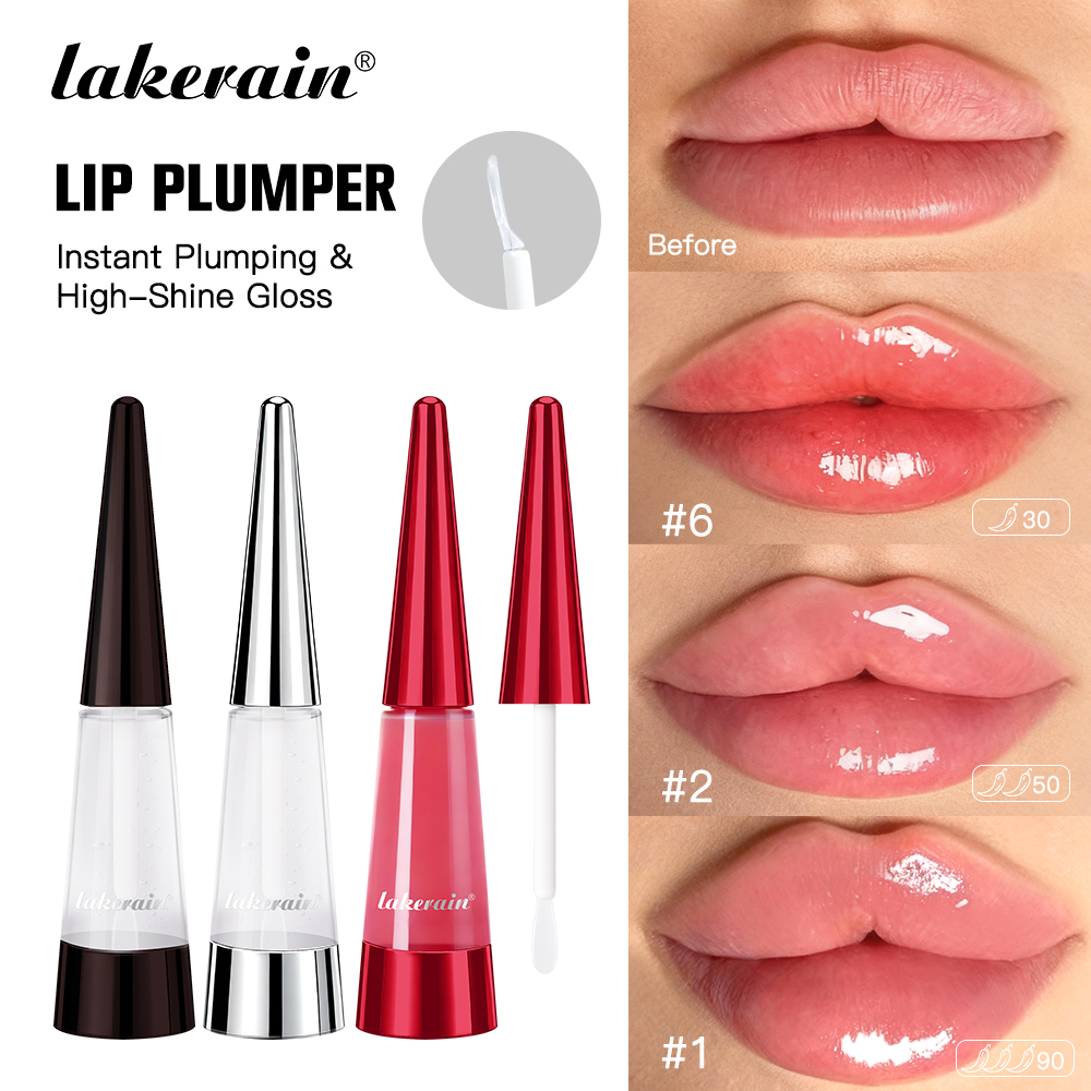Lip Gloss Plumping - Lakerain Lip Plumper ترطيب عميق تغذية