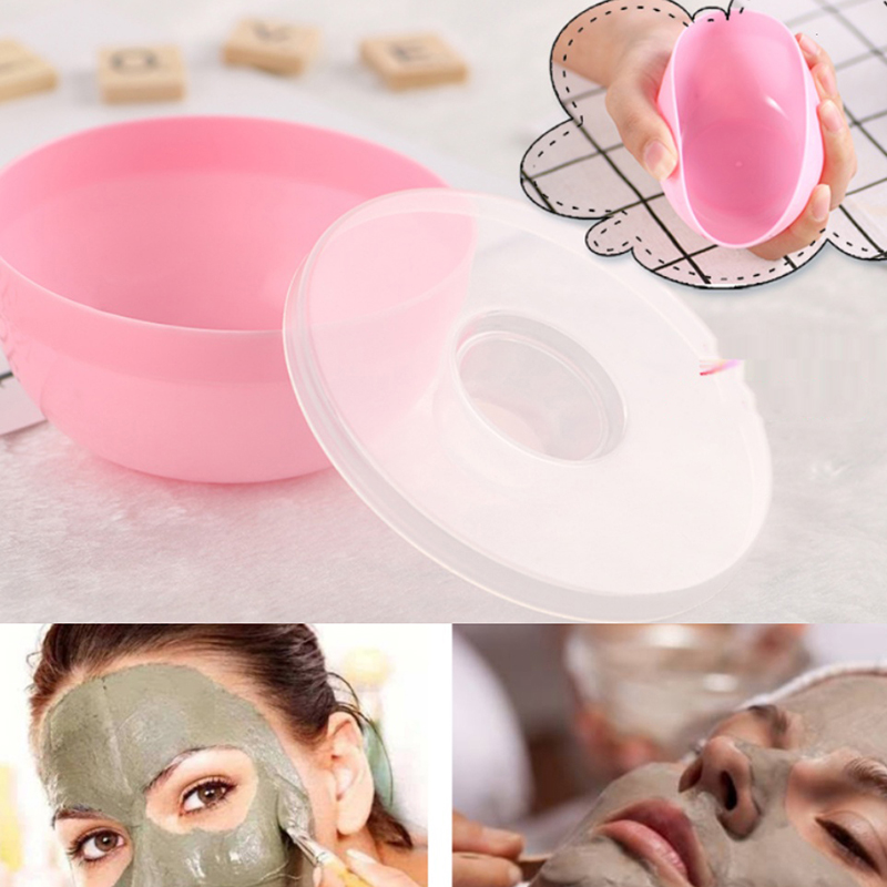 Beauty Makeup Women - مجموعة وعاء وفرشاة وملعقة لوضع الماسك،