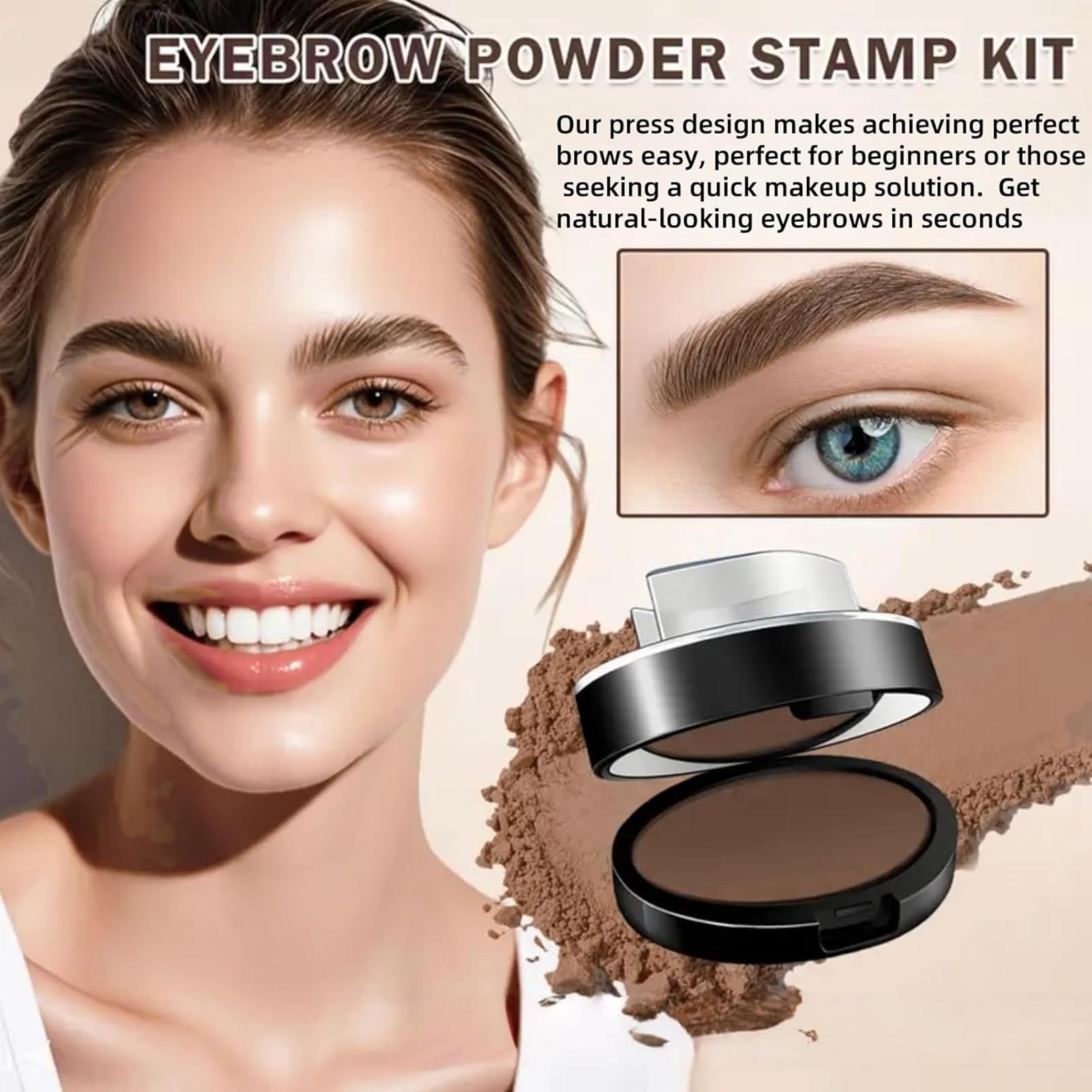 Beauty Makeup Shop - مجموعة ختم الحواجب المقاومة للماء، مكياج