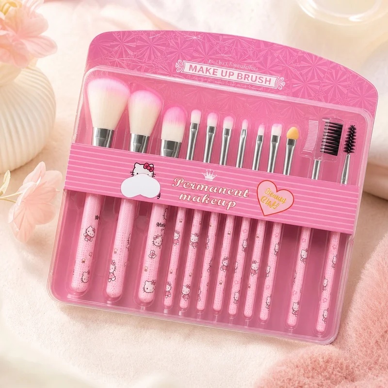 مجموعة فرش مكياج هيلو كيتي الم - مراجعة Beauty Makeup Gift Sets وسعره