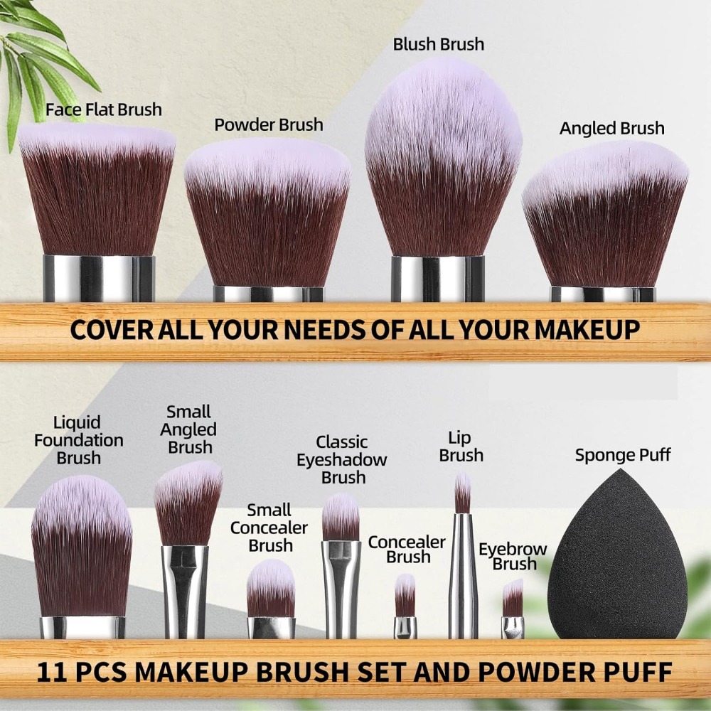BS-MALL فرشاة للمكياج مجموعة 1 - مراجعة Blush Brush Kabuki وسعره