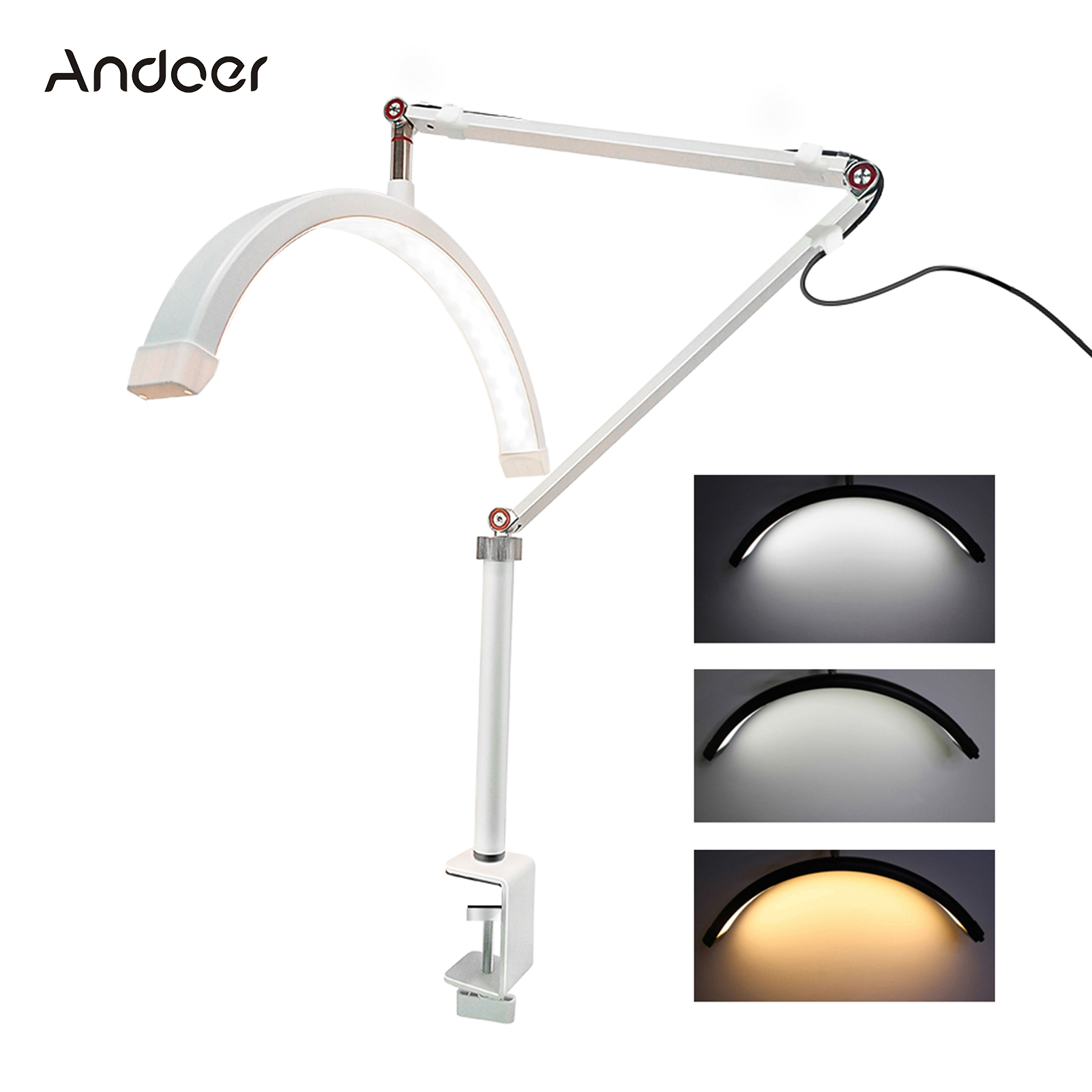 Andoer HD-M3X LED الفيديو الضو - مراجعة Beauty Makeup Video وسعره