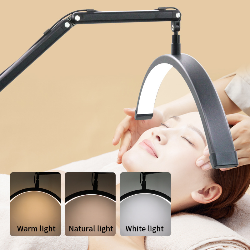 حلقة ضوء نصف القمر LED مصباح ت - مراجعة Beauty Makeup Video وسعره